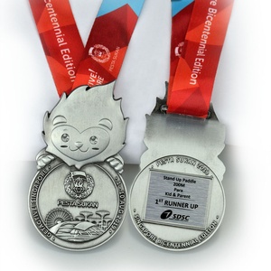Medalla de Fabricación Personalizada para Niños, Equipo Alemán, Diversión, Carrera de Verano, Medalla Simple para Finalistas con Cintas - Product Image 1