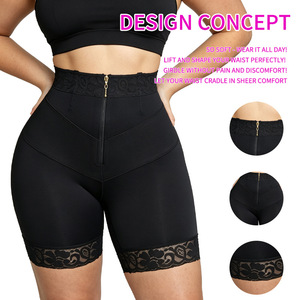 Pantalones Moldeadores <span class=keywords><strong>de</strong></span> Cintura Alta con Cremallera Frontal, Control Abdominal y Levanta Glúteos, Tallas Grandes, Desde XS hasta XXXL - Product Image 5