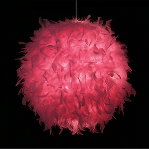 Lustre à plumes He Yi, luminaire suspendu à LED blanc pour chambre à coucher, salon, chambre d'enfant, décoration intérieure - Product Image 4