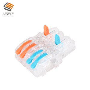 <span class=keywords><strong>Mini</strong></span> Spl 2 Trong 4 out Màu Xanh Cam Đòn Bẩy Nut Phổ Nối Nhỏ Gọn Dây Kết Nối Nhanh Chóng Splice Cáp Trong Suốt Hệ Thống Dây Điện - Product Image 2