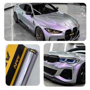Film de protection de peinture pour voiture en vinyle TPU de qualité supérieure, technologie TPU violet, film de protection de peinture blanc nacré, film de changement de couleur, vinyle coloré - Product Image 2