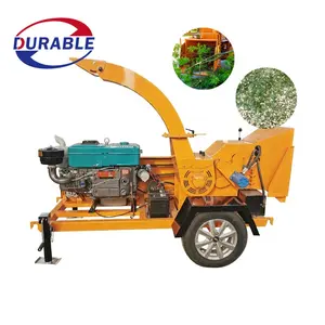 Horizontal Style Wood Chipper Forestry Tree Branch Garden Crusher Machine Tractor Mounted Wood Branch Shredder Chipper