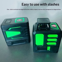 Nouveau best-seller transfrontalier : Mini niveau laser infrarouge auto-nivelant à lumière verte haute luminosité, cinq lignes, deux lignes, modèle XS