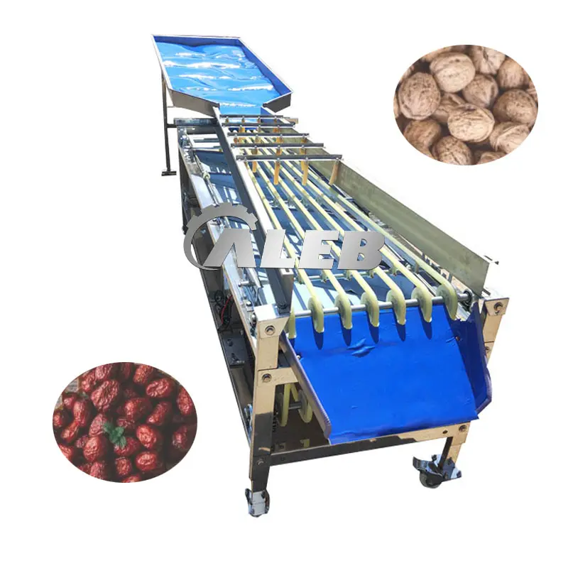 Macchina per la classificazione di frutta con cintura in PVC più venduta per la selezione elettrica di mirtilli e mirtilli macchina per la classificazione delle olive alla ciliegia