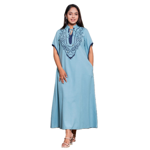 Durable Embroidered Luxury Maggie Sleeve <b>Bohemian</b> <b>Dress</b> Elegant <b>Maxi</b> Casual for Women - Product Image 2