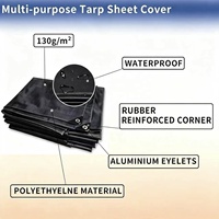 Bâche en PE imperméable de qualité industrielle, très résistante, 200-250 GSM, stabilisée aux UV, pour la construction et la couverture de camions