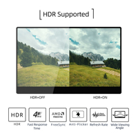 2025 New OEM 13.3/15.6/17.3 Inch Gaming Touchscreen 1080P 2K 4K 144HZ IPS Laptop Screen Extender Ultra-Thin Portable Monitor for