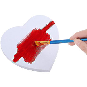 <span class=keywords><strong>Toile</strong></span> tendue en coton vierge en forme de cœur pour artistes - Product Image 1