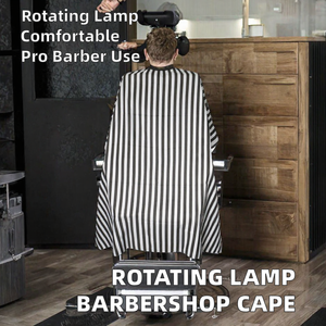 1 Cape de Barbier Rotative à Motifs Confortable Marque JD pour la Coupe de Cheveux (Noir Blanc) - Product Image 2