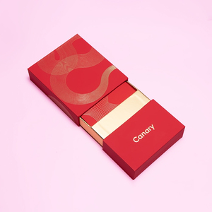 Sang Trọng Tùy Chỉnh Thực hiện Hợp Thời Trang Trung Quốc Năm Mới Hộp Quà Tặng Màu Đỏ Gói - Product Image 1