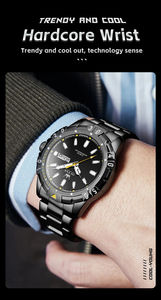 Reloj para Hombre de Gran Venta Marca Superior Verde de Lujo a la Moda 5560 Reloj de Pulsera de Cuarzo de Acero Inoxidable - Product Image 5