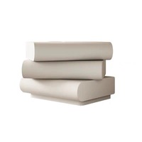 Table de Chevet Rotative Intelligente en Bois Massif avec Plateau en Cuir, Style Crème Moderne, Meuble de Rangement pour Chambre à Coucher, Idéal pour Hôtel, Fait Main