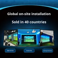 Simulador de Golf Interior Modelo MNQ003 de Origen Chino con Instalación a Domicilio Global PGM, Cámara de Alta Velocidad, Láser 4K, 3D