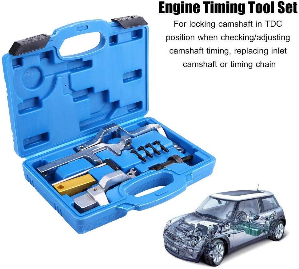 Kit Outils Calage Distribution Moteur - Blocage Vilebrequin Et Arbre à Cames - En Acier Carbone Pour Voiture - 9