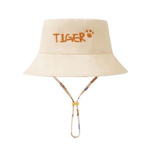 Sombrero de Pescador para Niños, 100% Algodón, a Rayas, Transpirable, Resistente al Viento, para Verano, Protección Solar, para Niños y Niñas, Bonito y Versátil - Product Image 5