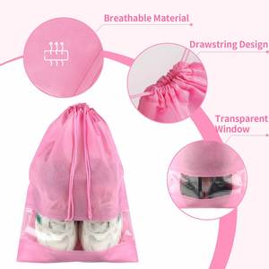Wholesale Custom High Quality Non-woven <b>Drawstring</b> <b>Bag</b> Soft Eco-Friendly Dust <b>Bag</b> for Shoes - Product Image 2