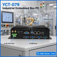 YCT-079 Industrie 4.0 Ordinateur embarqué sans ventilateur COM RS232 RS485 Double LAN Intel I3 I5 I7 13e génération Windows 11 Linux PC industriel