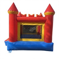 Château gonflable commercial en PVC avec filet de sécurité 3m*3m, capacité 500KG, certifié EN14960, écologique pour jardin