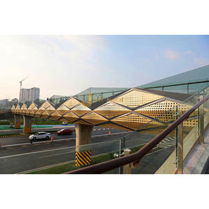 V44 316 Material Cobre Hotel Acero inoxidable Pared exterior 3D Panel de fachada de acero inoxidable para la venta - Product Image 6