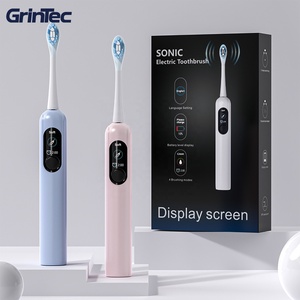 Commercio all'ingrosso della fabbrica di etichette personalizzate <span class=keywords><strong>denti</strong></span> sbiancamento intelligente viaggio elettrico sonico spazzolino da <span class=keywords><strong>denti</strong></span> con schermo LCD - Product Image 1