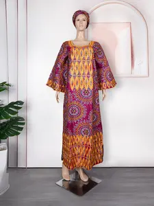 H D African Women's Large Size Women's Wax Cloth Skirt Fashion Loose Long