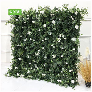 GNW 핫 세일 녹색 헤지 벽 배경 녹색 배경 꽃 파티 배경 장식 - Product Image 2