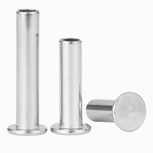 10 pièces/sac Rivets semi-tubulaires à tête plate fine en acier inoxydable 304 Nindejin de qualité A2-70, M1.5-M6, rivets creux - Product Image 5