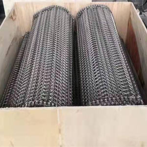 S304 स्टेनलेस स्टील चेन लिंक सर्पिल वायर फैब्रिक कन्वेयर बेल्ट स्क्रू प्रकार कूलिंग फूड प्रोसेसिंग उद्योग स्क्रू डिस्चार्ज - Product Image 5