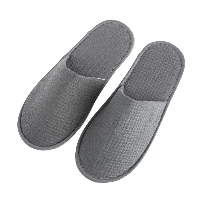 Low Price Thickened Hotel Spa Waffle Slippers Disposable Hotel Slippers Home Hospitality Indoor Slippers