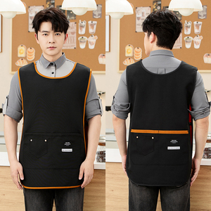 Delantal de Cocina para Restaurante, Uniforme para Cafetería, Ropa de Trabajo Transpirable, Delantal Unisex para Camarero - Product Image 6