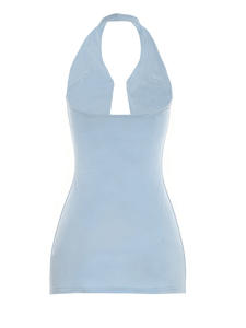 Viviblook C26DS019 Robes élégantes pour femmes Nouvelle robe de soirée sexy sans manches à bretelles fines pour femmes - Product Image 4