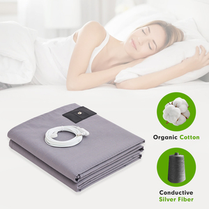 15% Tinh Khiết Bạc 85% cotton căn cứ Khăn trải giường khách sạn thoáng khí bệnh viện Tương thích tốt hơn ngủ trái đất kết nối giường được trang bị - Product Image 6