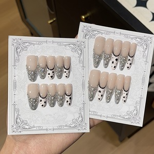 <span class=keywords><strong>Uñas</strong></span> Postizas Acrílicas con Punta Francesa Personalizadas, <span class=keywords><strong>Uñas</strong></span> Postizas <span class=keywords><strong>de</strong></span> Cobertura Completa, Venta al por Mayor - Product Image 1