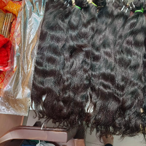 Extensiones de Cabello Remy Indio de Alta Calidad, 100g, Nuevas de Fábrica, en Estilos de Ondas Sueltas Profundas, Cabello Humano Premium para Mujer - Product Image 1