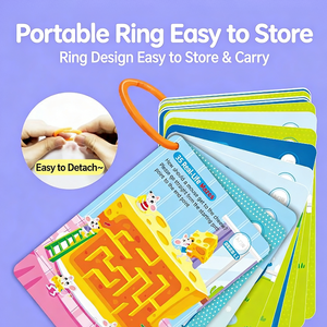Livre de traçage et de contrôle du stylo pour enfants, jeux de <span class=keywords><strong>labyrinthe</strong></span> gradués, jouets éducatifs pour le développement de la pensée logique - Product Image 5