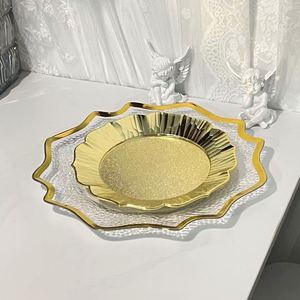 Clear Charger <b>Plates</b> Bulk 13 Inch Plastic Charger <b>Plates</b> Acrylic Dinner Chargers Table <b>Decorative</b> <b>Plates</b> for Party Wedding Event - Product Image 4