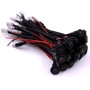 Câble Ethernet <span class=keywords><strong>RJ45</strong></span> vers alimentation CC <span class=keywords><strong>avec</strong></span> interrupteur rond marche/arrêt, câble PoE 12V <span class=keywords><strong>avec</strong></span> bouton poussoir pour CCTV, caméra IP - Product Image 3