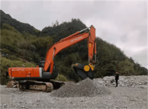 Bêche de concassage spéciale pour excavatrice bibo Road Rescue, bêche de concassage flexible pour gravier dans les espaces étroits - Product Image 5