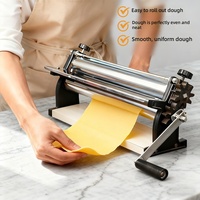 Machine à pâte manuelle 40 cm en acier inoxydable, presse à pâtes manuelle pour Chin Chin, Samosa, peau de ravioli, Roti