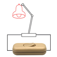 302 3 fils 6A grand courant bricolage bouton poussoir lampe de table à bascule éclairage interrupteur marche/arrêt