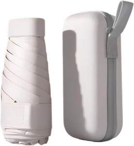 Paraguas Plegable Mini al por Mayor, Paraguas Portátil con Protección Solar UV, Paraguas de Bolsillo de Doble Uso - Product Image 2