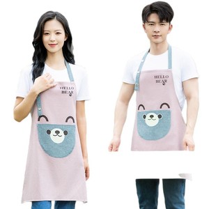 Nanofiber Waterproof <b>Apron</b> Three-layer Protection For <b>Kitchen</b> Cooking Work Uniforms With Custom Logo Printing - Product Image 4
