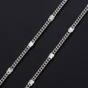 Collier fin en acier inoxydable de 1,3 mm de largeur, chaîne à maillons minuscules embossés, pour femmes et hommes, couleur argent/or, collier créatif, bijoux cadeau - Product Image 6