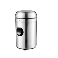 Machine à café électrique portable en acier inoxydable avec broyeur à meules, machine à café automatique à dosettes, capacité 60g, pour usage domestique