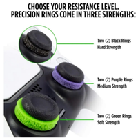 6 en 1 Aim Assist Precision Rings Analog Stick Motion Control Auxiliary Sponge Ring pour Xbox One/PS5/PS4/Switch Pro Controllers