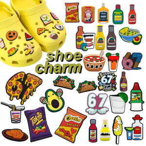 Nuevos Productos de Moda: Set de Charms para Zapatos Estilo Y2K Nostálgico, Lindos y Atrevidos, para Zuecos, con Diseño de Comida Mexicana - Product Image 1