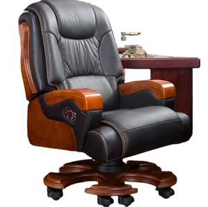 Hochwertige Büromöbel Leder-Drehstuhl mit Liegefunktion Chefsessel <span class=keywords><strong>Massage</strong></span>-Bürostuhl mit Fußstütze - Product Image 1