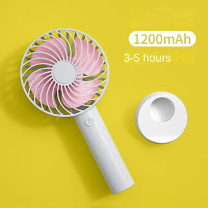 พัดลมมือถือแบบชาร์จ USB ขนาดเล็กสำหรับนักเรียน แรงลมสูง ทำงานเงียบ ปรับความเร็วได้สามระดับ ปรับแต่งได้ - Product Image 4