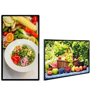 Indoor lcd advertising display screen Media Player Android11 Quad Core Wall Mount Digital Signage and displays 55 inch