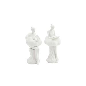 Scultura Astratta di <span class=keywords><strong>Donna</strong></span> con Nuvole - Artigianato in Resina Personalizzato con Cristallo e Libro, Perfetta per l'Arredamento Moderno e come Regalo - Product Image 1